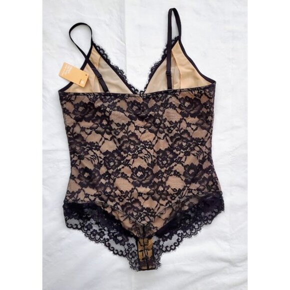 NWT Popilush Shapewear Firm Control Smoothing Full Lace Thong Bodysuit Size XXL - Picture 4 of 10